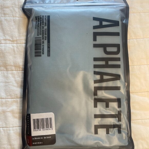 Alphalete Men's LUX V2 Blue Summit Cutoff Tank - Large - Picture 5 of 9